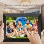 White 10.1 Inch WiFi Digital Photo Frame with Frameo App 16GB IPS HD Touch Screen Instant Cloud Sharing for Australian Family Decor and Holiday Gift - Image 4
