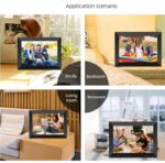 White 10.1 Inch WiFi Digital Photo Frame with Frameo App 16GB IPS HD Touch Screen Instant Cloud Sharing for Australian Family Decor and Holiday Gift - Image 5