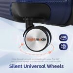 3 pcs 20"/24"/28" Digital Weighing Scale and USB Charging Port Lightweight Luggage Suitcase Blue - Image 5