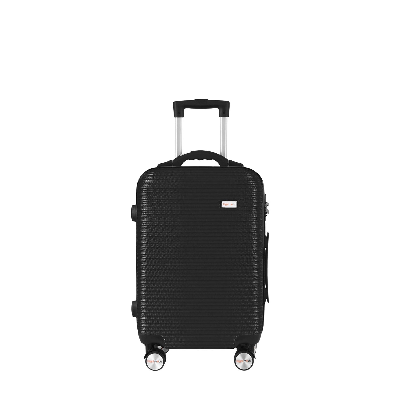 V915-FB3001-S-BK-202511101901-00.jpg 20" Digital Weighing Scale and USB Charging Port Lightweight Carry-on Luggage Suitcase Black - Image 1