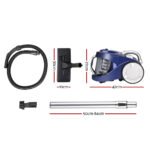 Devanti 2200W Bagless Vacuum Cleaner Blue - Image 2