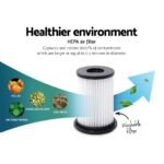 Devanti Stick Vacuum Cleaner Cordless HEPA Filter Purple 150W - Image 3