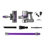 Devanti Stick Vacuum Cleaner Bagless Cordless 120W Purple - Image 3