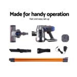 Devanti Stick Vacuum Cleaner Bagless Cordless 150W Gold - Image 7