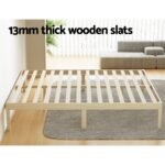Artiss Bed Frame King Size Wooden Base Mattress Platform Timber Pine BRUNO - Image 5