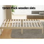 Artiss Bed Frame Queen Size Wooden Base Mattress Platform Timber Pine BRUNO - Image 5