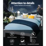 Artiss Bed Frame Double Size Wooden White LEXI - Image 3