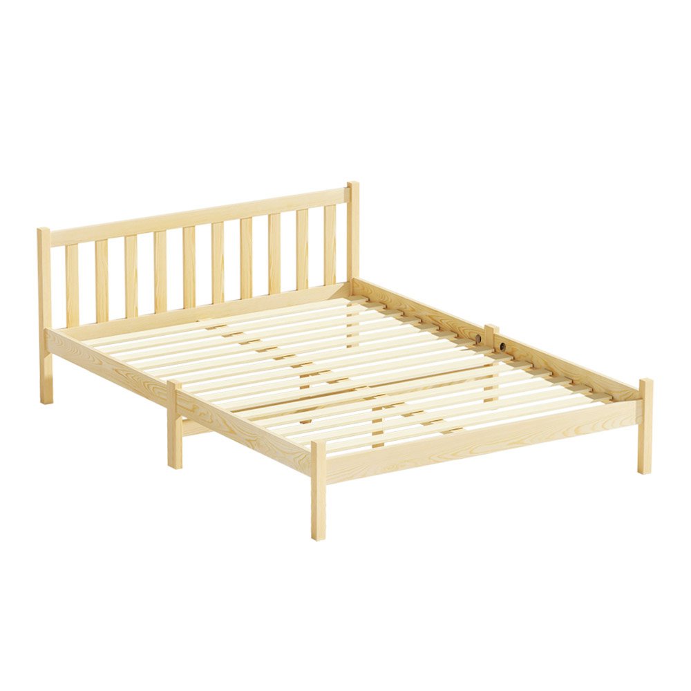 WBED-D-001D-WD-53997-00.jpg Artiss Bed Frame Double Size Wooden Oak SOFIE - Image 1