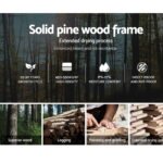 Artiss Bed Frame King Single Size Wooden White SOFIE - Image 6