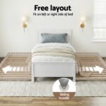 Artiss Bed Frame King Single Size Wooden Trundle Daybed White ELVIS - Image 8