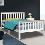 Artiss Bed Frame Double Size Wooden White PONY - Image 7