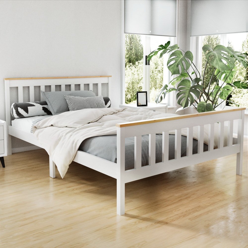 WBED-D-TC18-137-AB-18056-07.jpg Artiss Bed Frame Double Size Wooden White PONY - Image 1