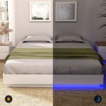 Artiss Queen Bed Frame with 16Colour Led Light Wooden Platform Bed Base DAYGLOW - Image 5