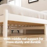 Artiss Bed Frame Double Size Wooden Platform with 2 Storage Drawers White SOFIE - Image 4