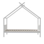 Artiss Bed Frame Wooden Base Kids Single Timber House  with 2 Storage Drawers Beds White - Image 3