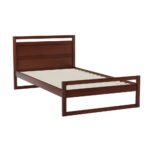 Artiss Bed Frame King Single Size Wooden Walnut WITTON - Image 7