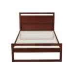 Artiss Bed Frame King Single Size Wooden Walnut WITTON - Image 3