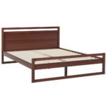 Artiss Bed Frame Queen Size Wooden Walnut WITTON - Image 7