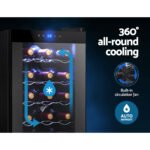 Devanti Wine Fridge Cooler 18 Bottles - Image 4