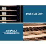Devanti Wine Fridge Cooler Dual Zone 128 Bottles - Image 6