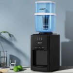 22L Devanti Water Cooler Dispenser Bench Top 3 Taps Chiller Filter Purifier Three Taps Balck - Image 7