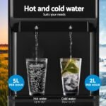 Devanti Water Cooler Dispenser 22L Bench Top Chiller Purifier Filter Hot Cold Black - Image 6