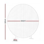 2M Round Backdrop Stand Wedding Background Decoration Party Flower Balloon Display - Image 2