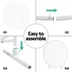 2M Round Backdrop Stand Wedding Background Decoration Party Flower Balloon Display - Image 5