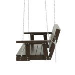 Gardeon Porch Swing Chair with Chain Outdoor Furniture 3 Seater Bench Wooden Brown - Image 3
