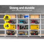 Giantz 5x1.8M Garage Shelving Warehouse Rack Pallet Racking Storage Shelf Silver - Image 3