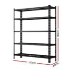 1.8MX1.2M Giantz Garage Shelving Warehouse Rack - Image 2