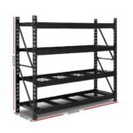 Giantz 2Mx2M Garage Shelving Warehouse Rack Pallet Racking Storage Shelve Black - Image 2
