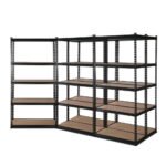 Giantz 5x1.5M Garage Shelving Warehouse Rack Pallet Racking Storage Shelve Black - Image 7