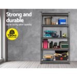 Giantz 5x1.5M Garage Shelving Warehouse Rack Pallet Racking Storage Charcoal - Image 4