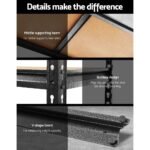 Giantz 5x1.5M Garage Shelving Warehouse Rack Pallet Racking Storage Charcoal - Image 5