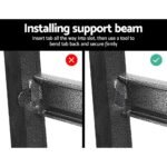 Giantz 5x1.5M Garage Shelving Warehouse Rack Pallet Racking Storage Charcoal - Image 6