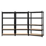 Giantz 3x1.8M Garage Shelving Warehouse Rack Pallet Racking Storage Shelf Black - Image 8