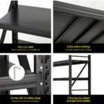 Giantz 2Mx1.8M Garage Shelving Warehouse Rack Pallet Racking Storage Shelf Black - Image 6