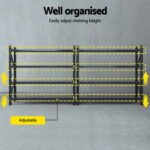 Giantz 4Mx1.8M Garage Shelving Warehouse Rack Black - Image 5