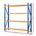 Giantz 2Mx2M Garage Shelving Warehouse Rack Pallet Racking Storage Shelf Blue - Image 2