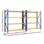 Giantz 4Mx2M Garage Shelving Warehouse Rack Orange - Image 2