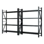 Giantz 4Mx2.4M Garage Shelving Warehouse Rack Black - Image 7
