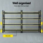 Giantz 4Mx2.4M Garage Shelving Warehouse Rack Black - Image 5