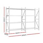 3Mx2M Giantz Garage Shelving Warehouse Rack - Image 2