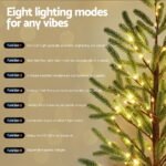 Jingle Jollys Christmas Tree 1.8M Pre-lit LED Xmas Tree 8 Modes Party Decoration - Image 4