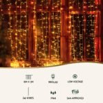 3X6M Christmas Lights Curtain Light 960 LED RGB Remote Jingle Jollys - Image 3