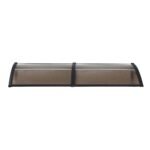 Instahut Window Door Awning 0.8mx2m Brown - Image 3