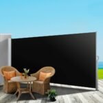 Instahut Side Awning Sun Shade Outdoor Retractable Privacy Screen 2X3M Black X2 - Image 7