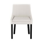 Artiss Dining Chairs Set of 4 Corduroy Wooden Beige - Image 3