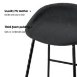 Artiss 2x Bar Stools Kitchen Dining Chairs Counter Stool PU Leather Metal - Image 6